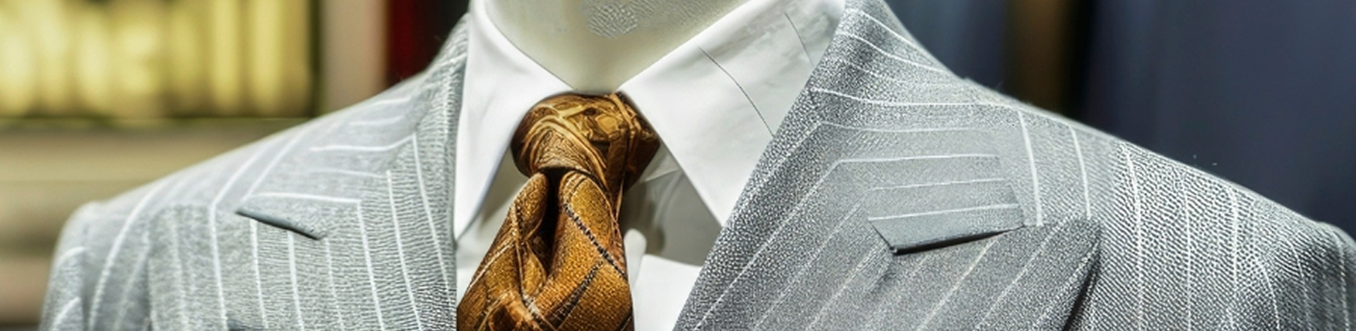 Grey Pinstripe Double-Breasted Suit Banner-Jyntrava